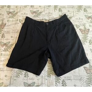 Tommy Bahama Silk Shorts Menswear Black Pleated Dress Shorts
